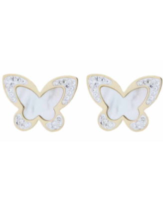 KOLCZYKI WKRĘTKI MOTYLKI Z...