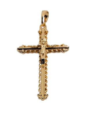 ZAWIESZKA KRZYŻYK POZŁACANY